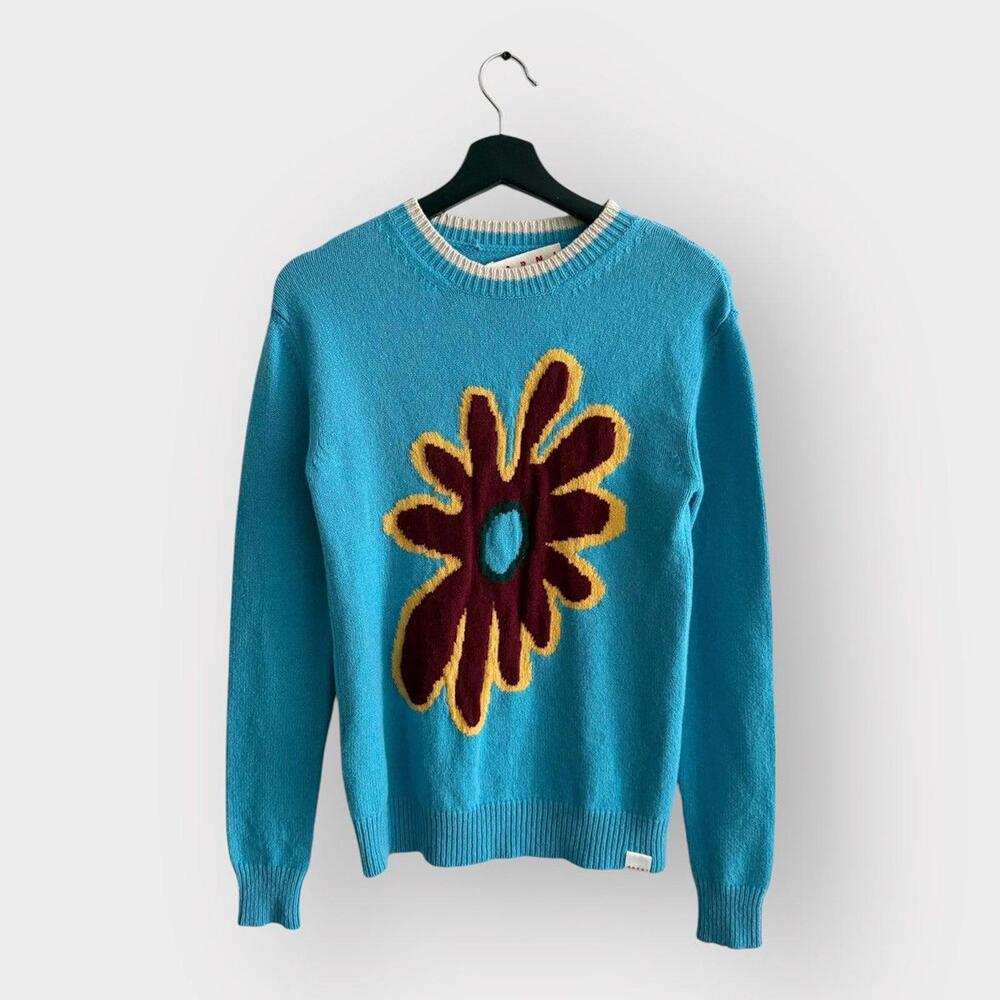 STEAL! Marni 70’s Flower Cashmere Sweater